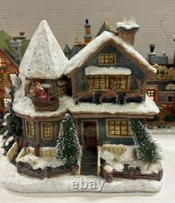Michaels Christmas Villages Lot Of 5 Pre-owned