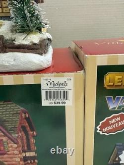 Michaels Christmas Villages Lot Of 5 Pre-owned