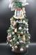 Miniature Lighted Hummel Christmas Tree Porcelain Holiday D&eacute;cor