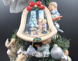 Miniature Lighted Hummel Christmas Tree Porcelain Holiday Décor