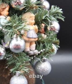 Miniature Lighted Hummel Christmas Tree Porcelain Holiday Décor