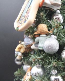 Miniature Lighted Hummel Christmas Tree Porcelain Holiday Décor