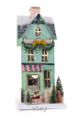 Mint Green Downtown Coffee and Tea Room Christmas Village Store House