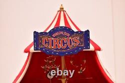 Mr Christmas Circus Tent Big Top Worlds Fair Gold Label Music Motion Lighted