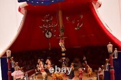 Mr Christmas Circus Tent Big Top Worlds Fair Gold Label Music Motion Lighted