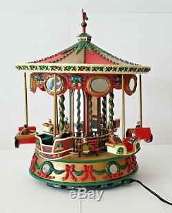 Mr. Christmas Collectibles Holiday Fair Animated Lighted Carousel Merry Go Round