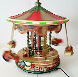 Mr. Christmas Collectibles Holiday Fair Animated Lighted Carousel Merry Go Round