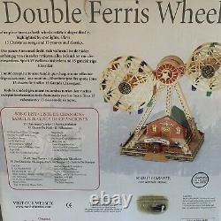 Mr. Christmas Double Ferris Wheel Christmas Village Carnival Ride Animated