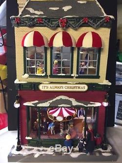 Mr. Christmas Gold Label Collection Animated Village Hyde Park Toy Store