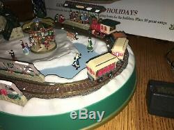 Mr Christmas Gold Label Going Home for the Holiday Train Music Village Complete