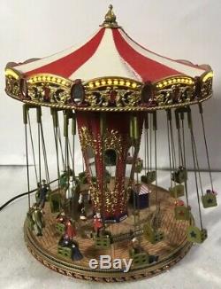 Mr Christmas Gold Label World's Fair Musical Swing Carousel In Original Box