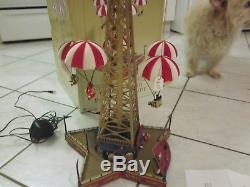 Mr. Christmas Gold Label World's Fair Parachute Ride Music Lights Original Box