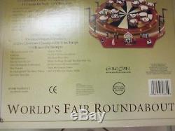 Mr. Christmas Gold Label World's Fair Roundabout Ride Rare Original Box Papers