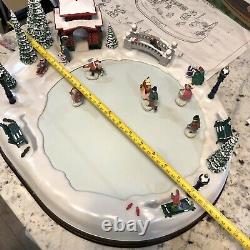 Mr Christmas Holiday Skaters Victorian Ice Rink Complete Works 25 Xmas Carols