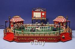 Mr Christmas World's Fair Animated, Lighted Carriage Race with Music -Works Great