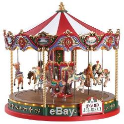 NEW 2018 Lemax Village Accessory Collection The Grand Carousel XMAS Decor Gift