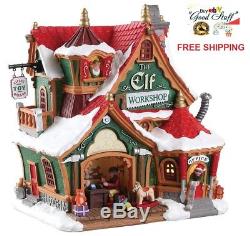 NEW 2018 Lemax Village Building Collection The Elf Workshop Christmas Decor Gift