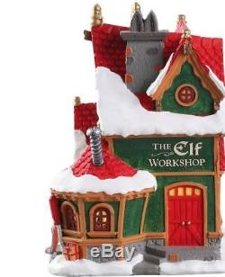 NEW 2018 Lemax Village Building Collection The Elf Workshop Christmas Decor Gift