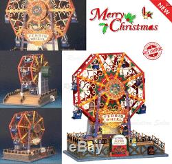 NEW Christmas Village Building Victorian Flyer Ferris Wheel Carnival Decor Lemax