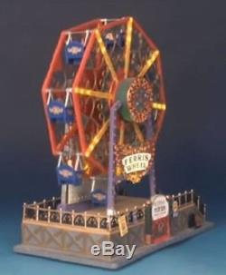 NEW Christmas Village Building Victorian Flyer Ferris Wheel Carnival Decor Lemax
