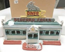 NEW It's A Wonderful Life Illuminated Village Bedford Falls Diner Enesco