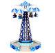 NEW LEMAX SNOWFLAKE PARADROP CHRISTMAS VILLAGE ANIMATED CARNIVAL RIDE WithLIGHTS
