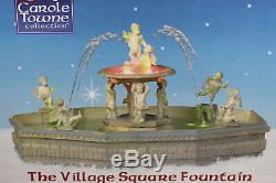 NEW Lemax Village Square Fountain Angel Cherubs Christmas Village Water Lighted