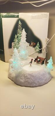 NEW MOTOR UPGRADED Dept 56 Ice & Snow Skating Pond RARE! NORTH POLE VILLAGE