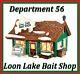 NEW Rare Dept 56 ORIGINAL SNOW VILLAGE Loon Lake Bait Shop #4030739 Lighted
