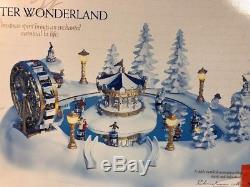 NEW Trendmaster Christmas Magic Winter Wonderland Animated Skating Pond Carnival
