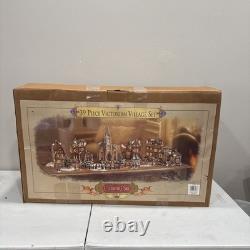 NIB Grandeur Noel 39 Piece Victorian Village Set Collector's Edition 1999 Nice