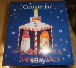 NIB New Year Without A Santa Claus Heat Snow Miser Mrs Santa Claus Cookie Jar