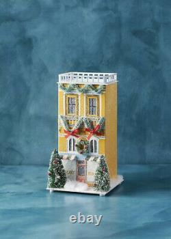 NWT Anthropologie George & Viv Light-Up Holiday Village Bakery Row House Shop