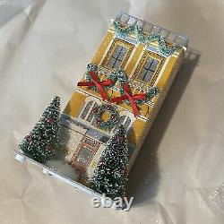 NWT Anthropologie George & Viv Light-Up Holiday Village Bakery Row House Shop