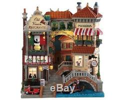 New 2019 Lemax Villages Collection Venice Canal Shops, B/o (4.5v) #85318