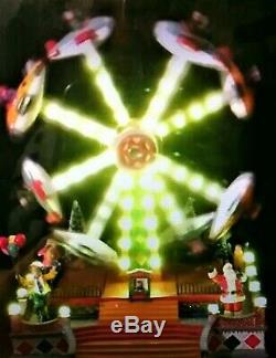 New Animated, Lights & Sound Christmas Carnival Circus Double Flying Planes Ride
