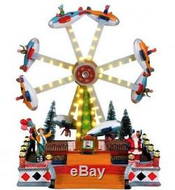 New Animated, Lights & Sound Christmas Carnival Circus Double Flying Planes Ride