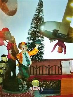 New Animated, Lights & Sound Christmas Carnival Circus Double Flying Planes Ride