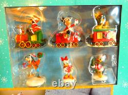 New Holiday Disney Christmas Village Set Lights & Music, 13 Piece Set- Limited