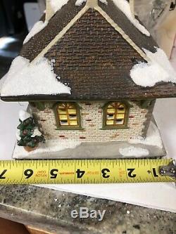 New St Nicholas Square SNS Train Station Lighted 2011 Christmas Village House
