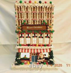 New Trimsetter Gingerbread House Hotel LED Lighted 19x13x9 Dillards Exclusive
