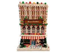 New Trimsetter Gingerbread House Hotel LED Lighted 19x13x9 Dillards Exclusive