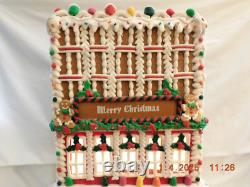 New Trimsetter Gingerbread House Hotel LED Lighted 19x13x9 Dillards Exclusive