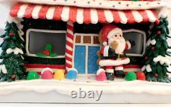 New Trimsetter Gingerbread House Hotel LED Lighted 19x13x9 Dillards Exclusive