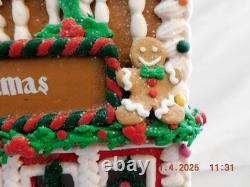 New Trimsetter Gingerbread House Hotel LED Lighted 19x13x9 Dillards Exclusive