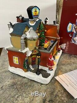 North Pole Toy Factory Santa Elves Animated Village Lighted Christmas Music New