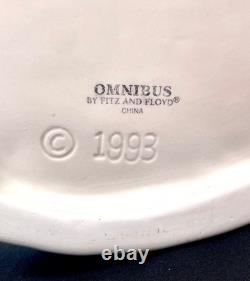 Omnibus Fitz and Floyd Halloween Ceramic Haunted House Ghost Cookie Jar 1993