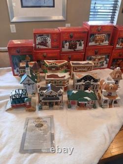 Original 10pc 1993 Target It's A Wonderful Life Holiday Village Set