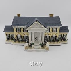 Original Elvis Graceland at Christmas Lighted Musical Village House RETIRED READ