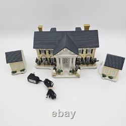 Original Elvis Graceland at Christmas Lighted Musical Village House RETIRED READ
